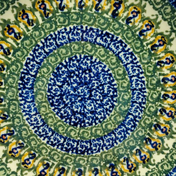 Polish Pottery Unikat Dessert Plate Salad Bread Display Plate - Picture 2 of 4